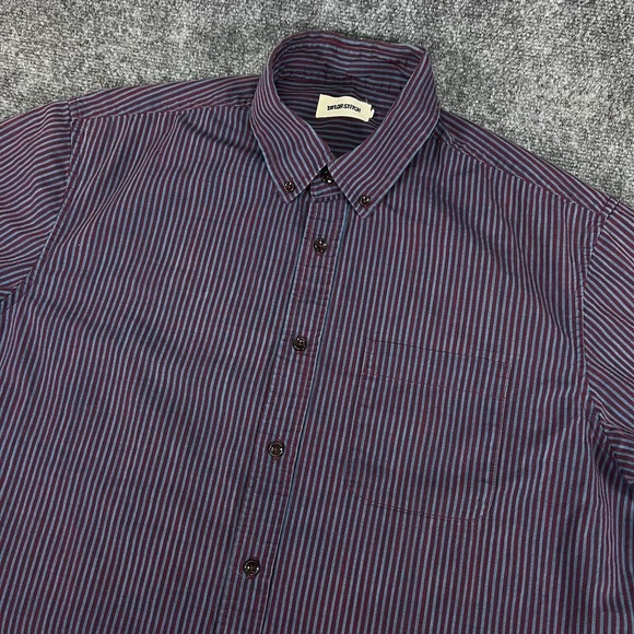 Taylor Stitch Other - Taylor Stitch Men's Striped Organic Cotton Button Down Short Sleeve Shirt (44) L